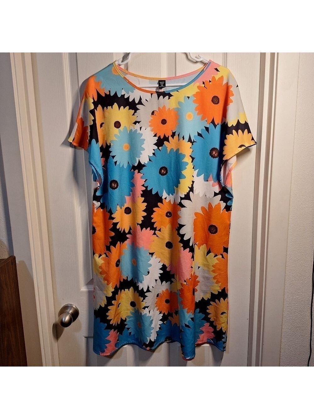 Floral Multicolor T Shirt Dress